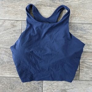 Athleta Women's Navy Blue Athletic Tank Top Sports Bra Sz XL extra Large